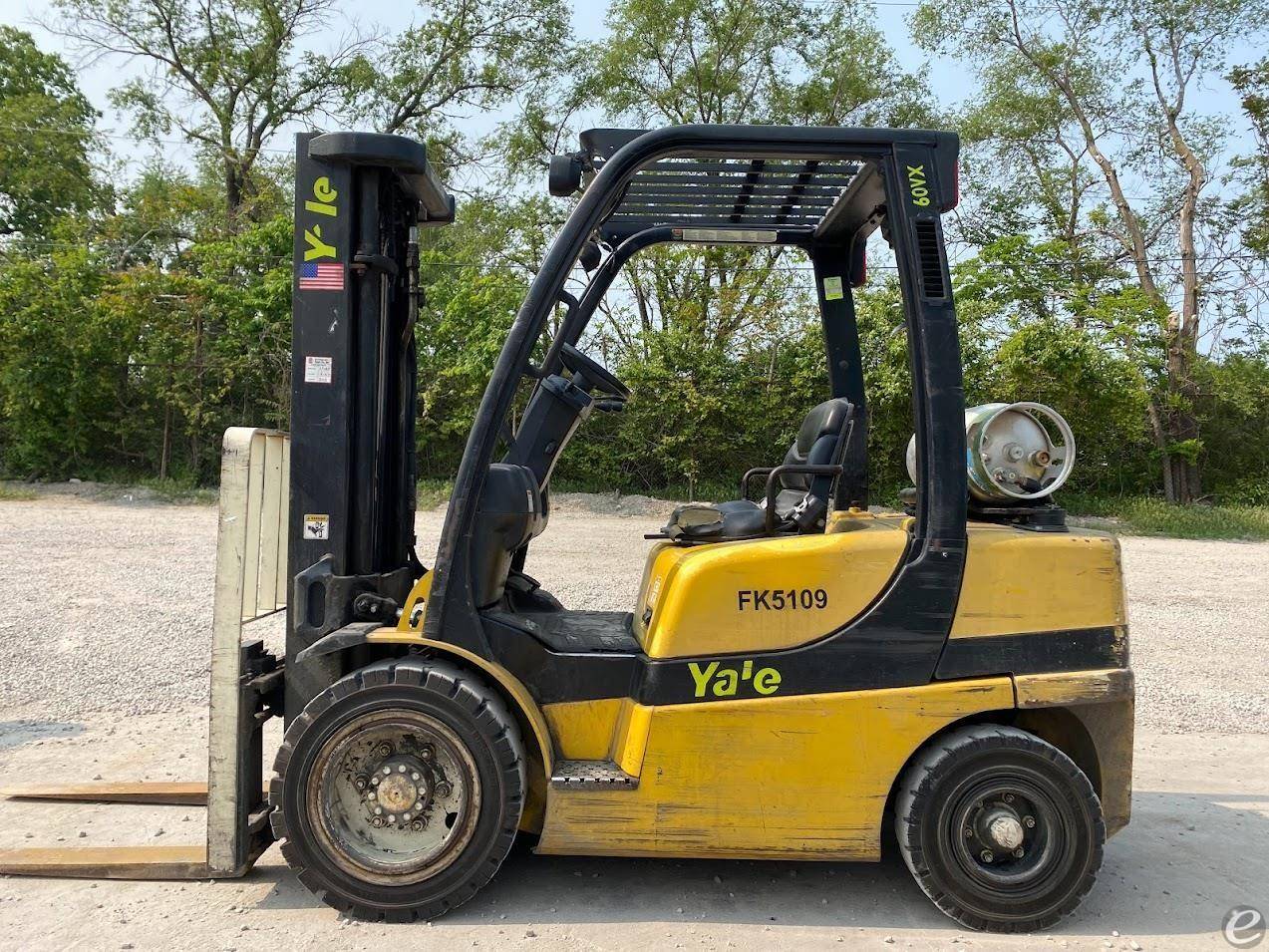 LP Gas Yale GLP060VX Pneumatic Tire 4 Wheel Sit Down