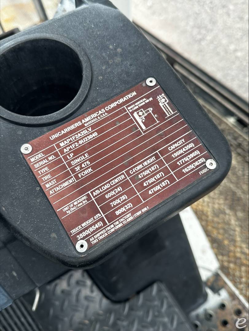 2018 Unicarriers MAP1F2A25LV  /  AF...