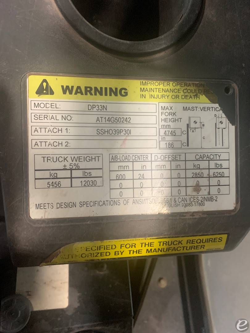 2019 Cat DP33N1