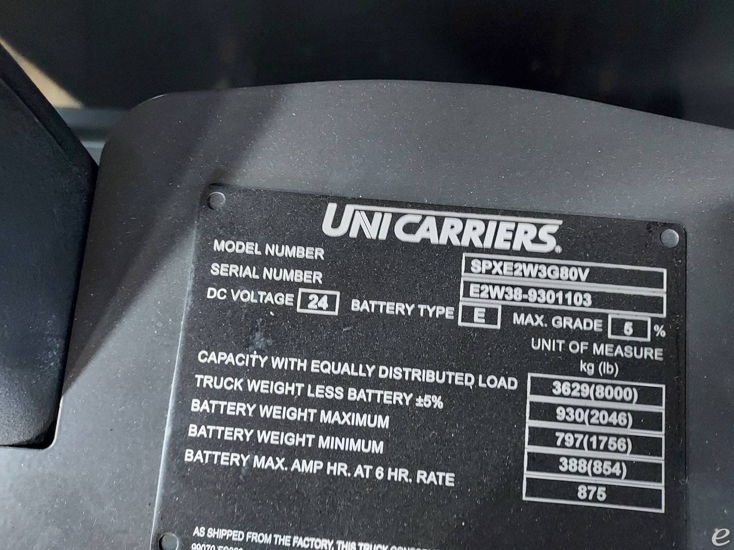 2023 Unicarriers SPXE80