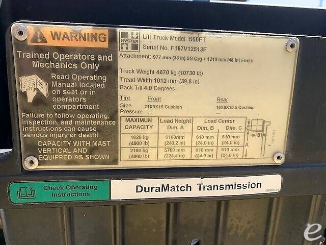 2008 Hyster S60FT LP Gas Forklift - 123Forklift