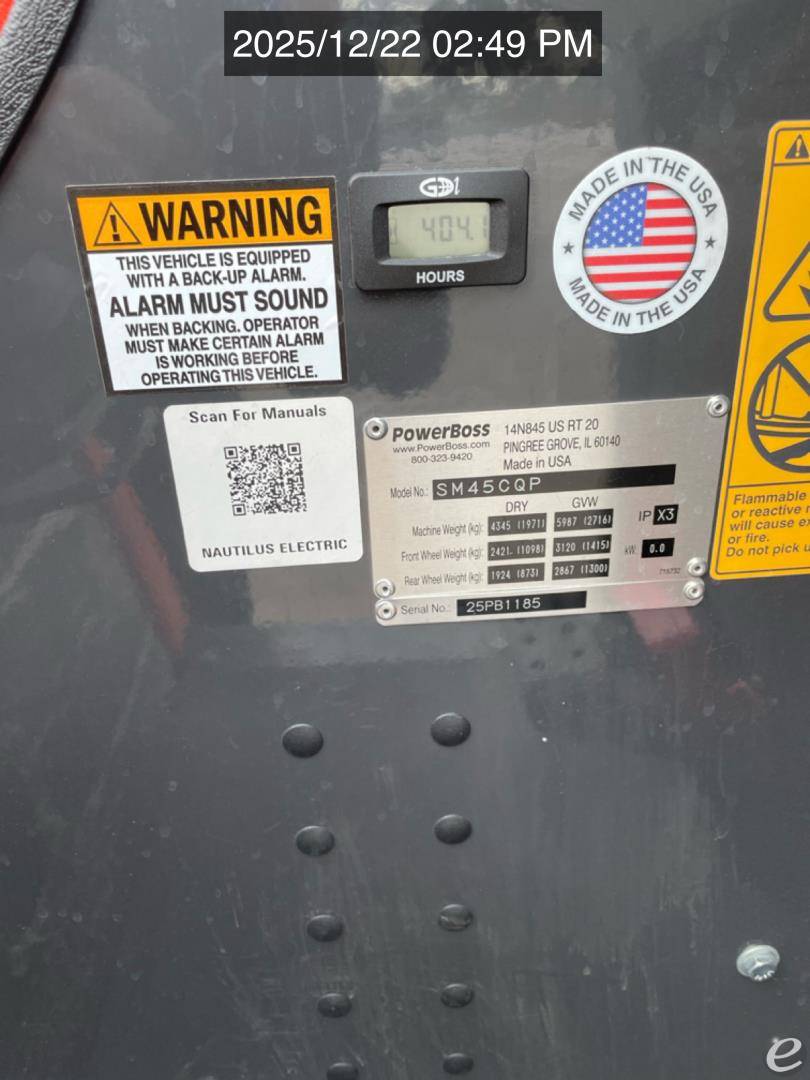 2025 Power Boss SM45CQP