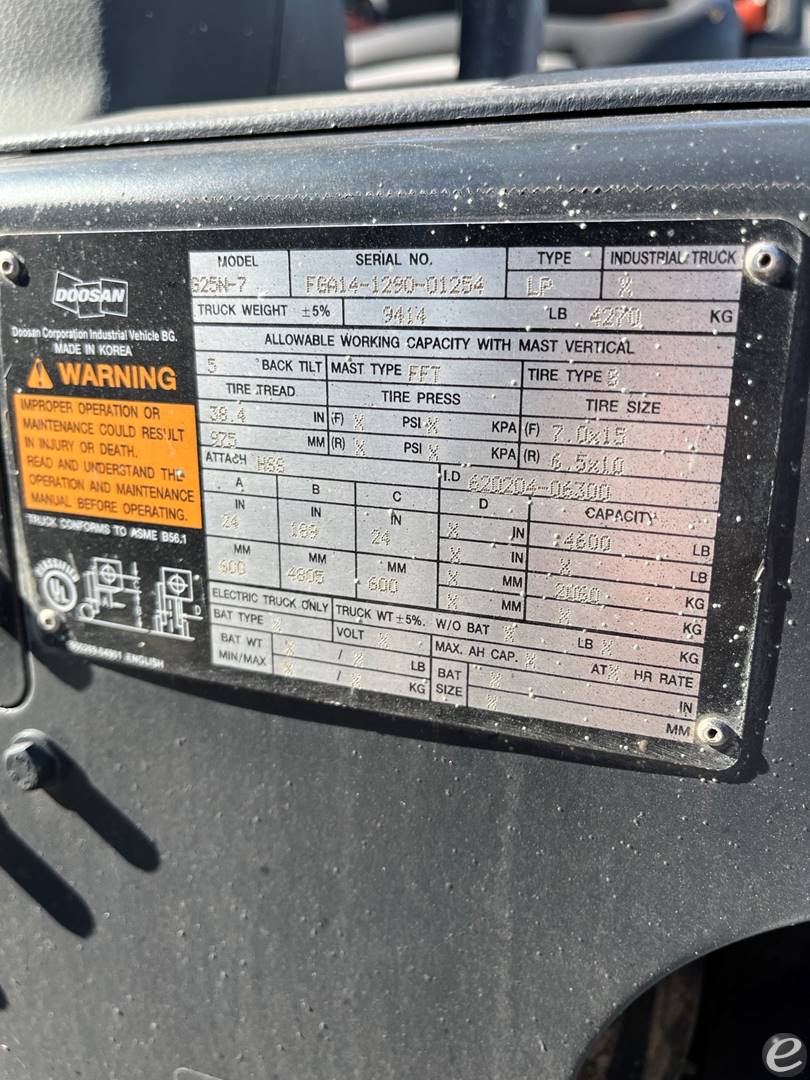 2018 Doosan G25N-7