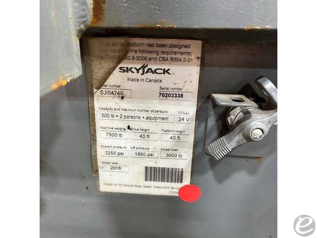 2018 Skyjack SJIII-4740