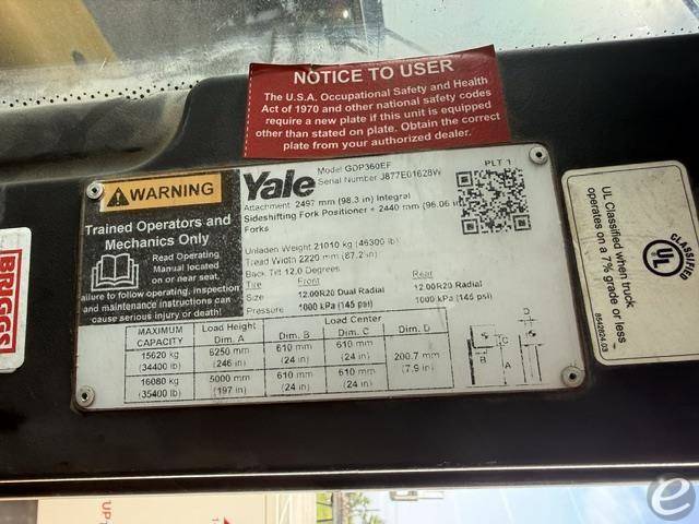2022 Yale GDP360EF