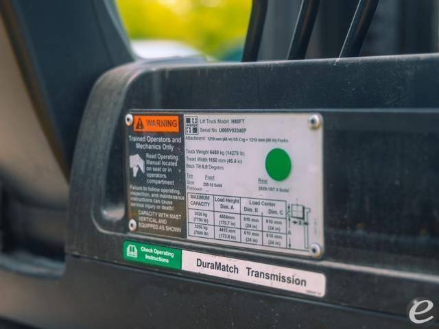 2016 Hyster H80FT LP Gas Forklift - 123Forklift