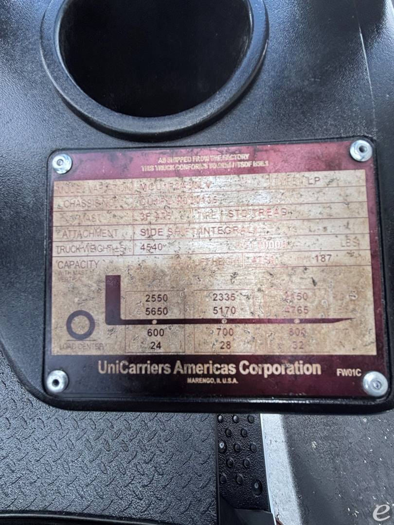 2016 Unicarriers MCU1F2A30LV