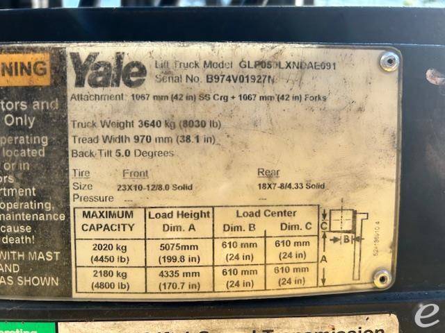 2015 Yale GLP050LX
