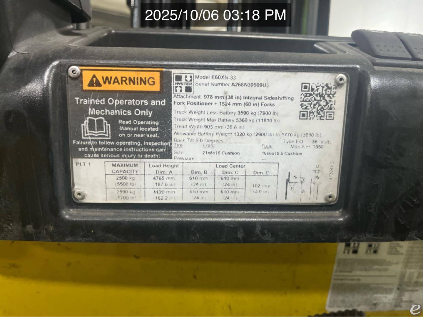 2020 Hyster E60XN