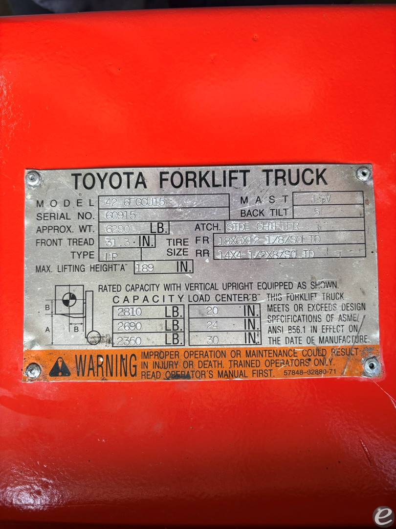 1996 Toyota 42-6FGCU15