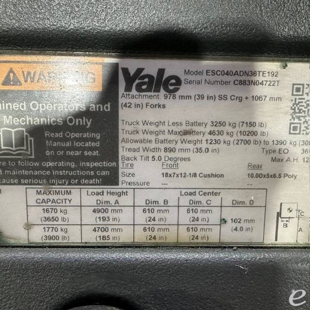2019 Yale ESC040AD
