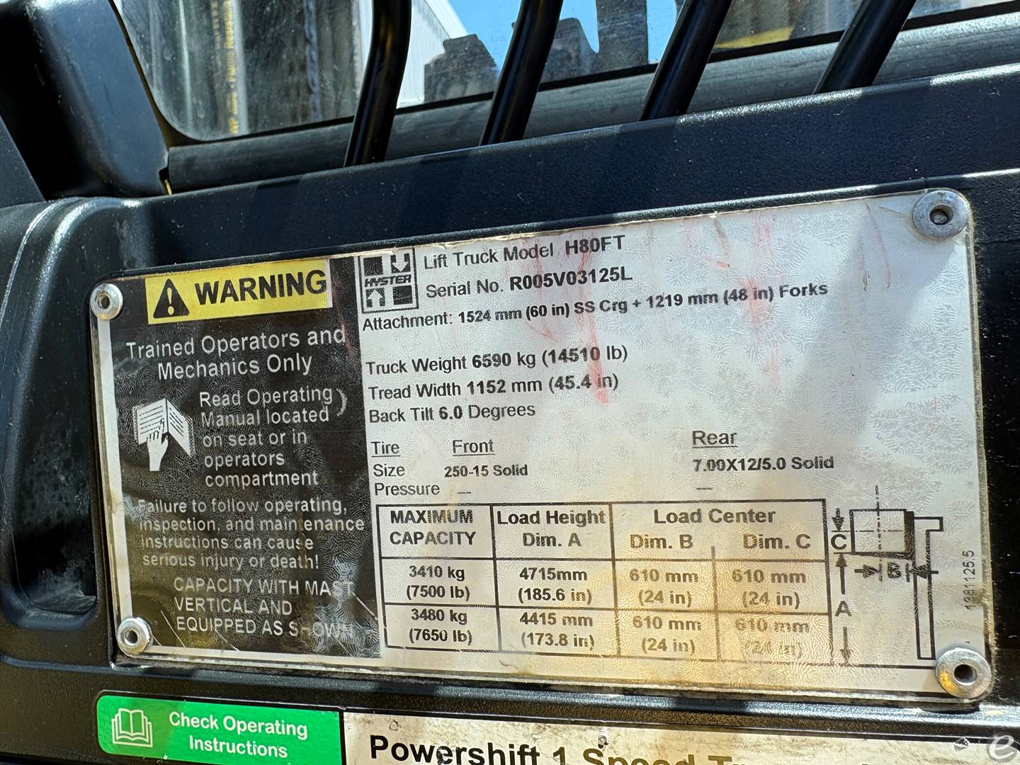 2013 Hyster H80FT