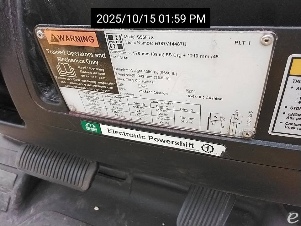2020 Hyster S55FTS