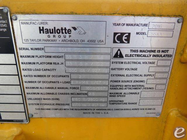 2016 Haulotte Group 55XA