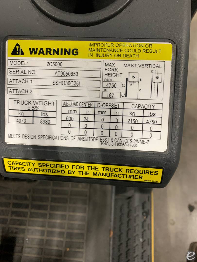 2022 Cat                                       2C5000 LPS  LP Gas Forklift - 123Forklift