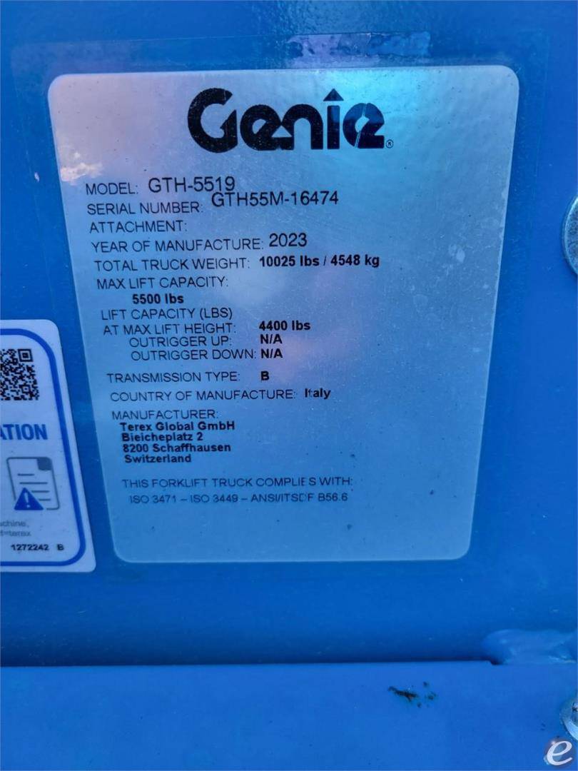 2023 Genie GTH5519