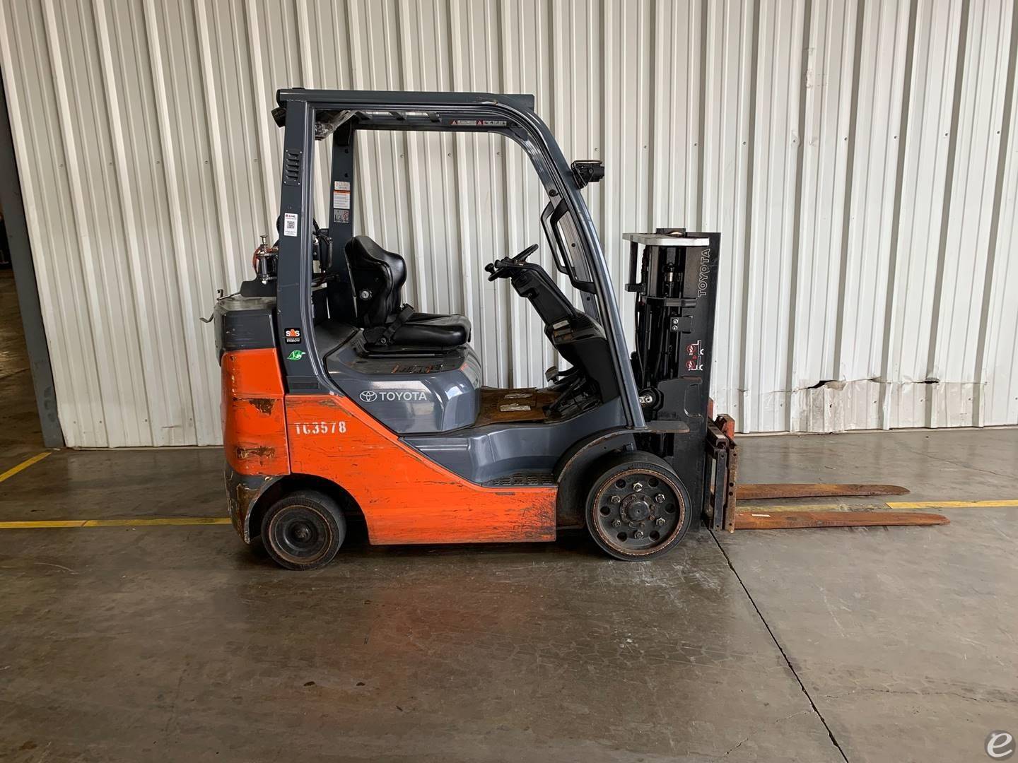 2020 Toyota 8FGCU25 LP Gas Forklift...