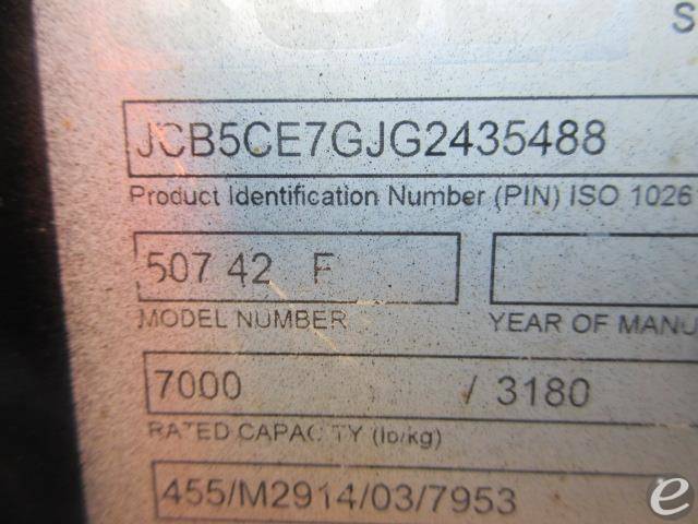2016 JCB 507-42