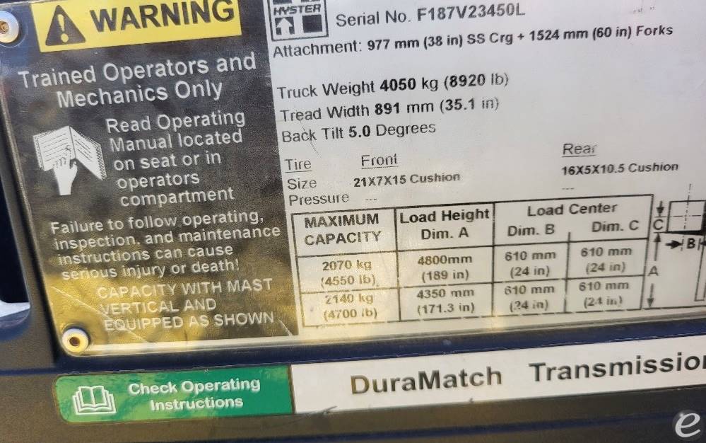 2013 Hyster S50FT