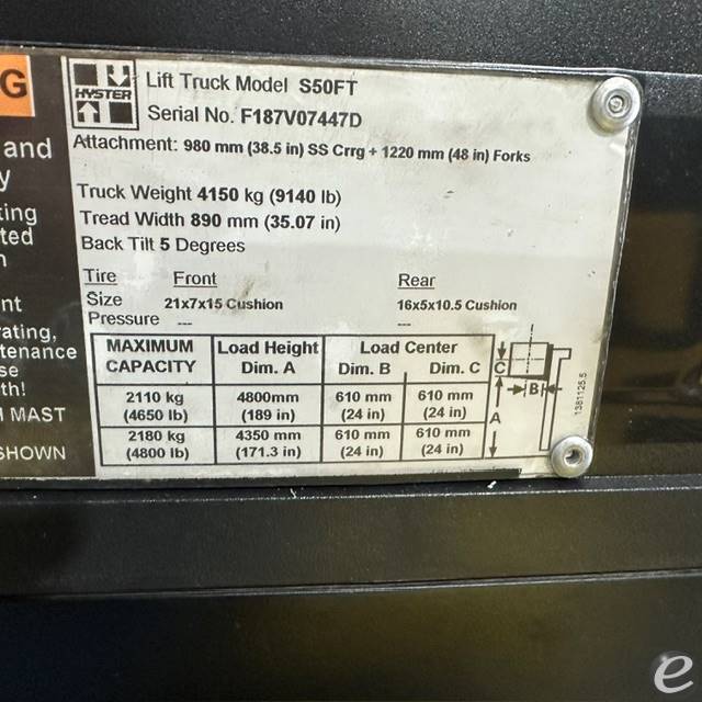 2006 Hyster S50FT