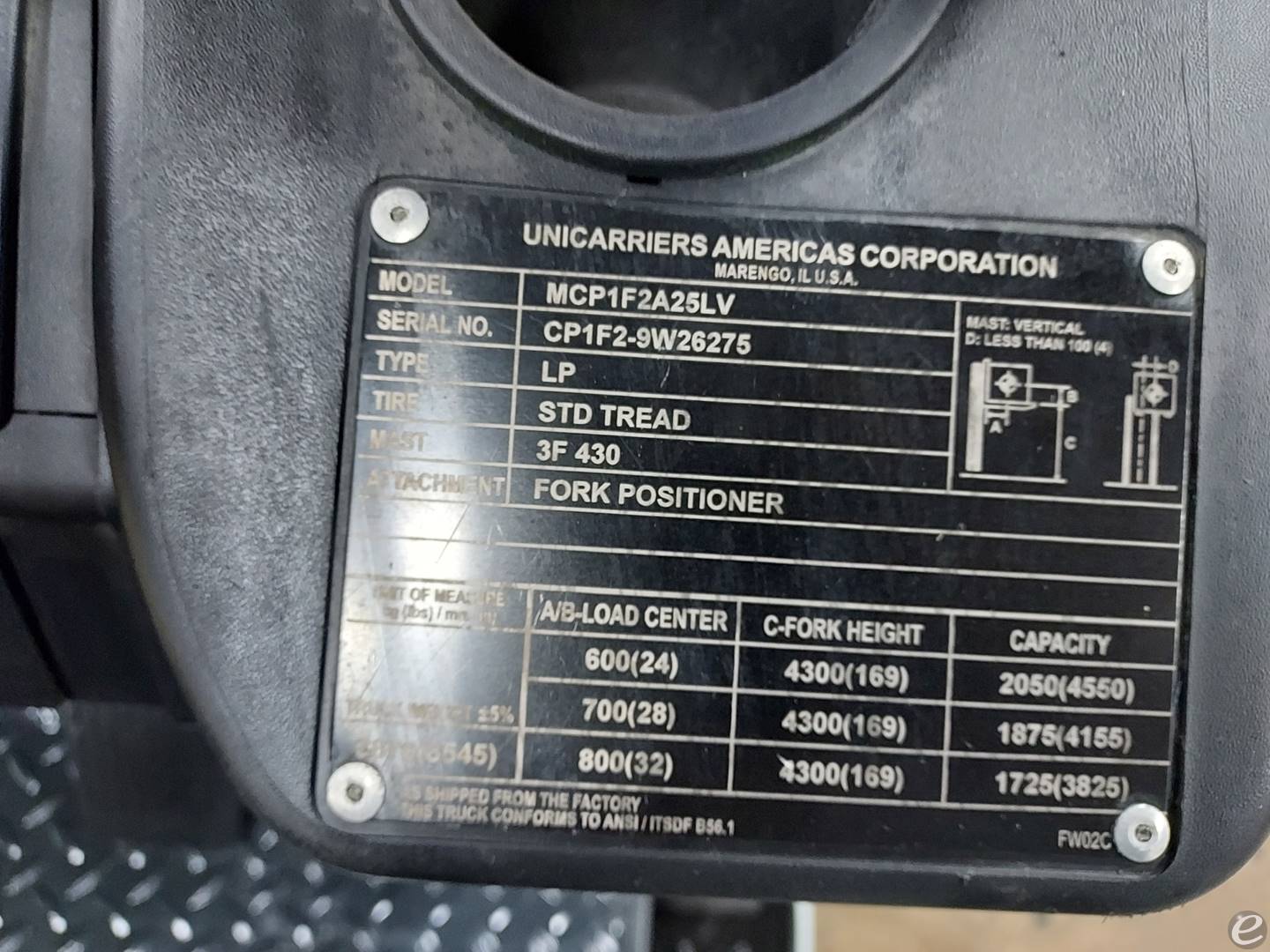 2017 Unicarriers CF50LP LP Gas Forklift - 123Forklift