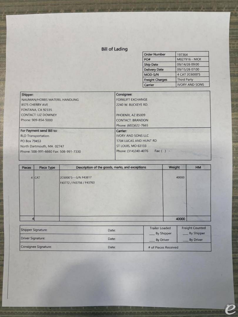 2022 Cat 2C6000