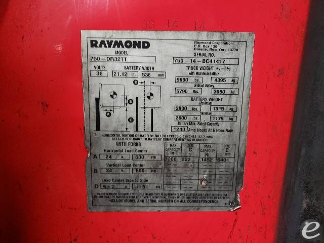 2014 Raymond 750-DR32TT