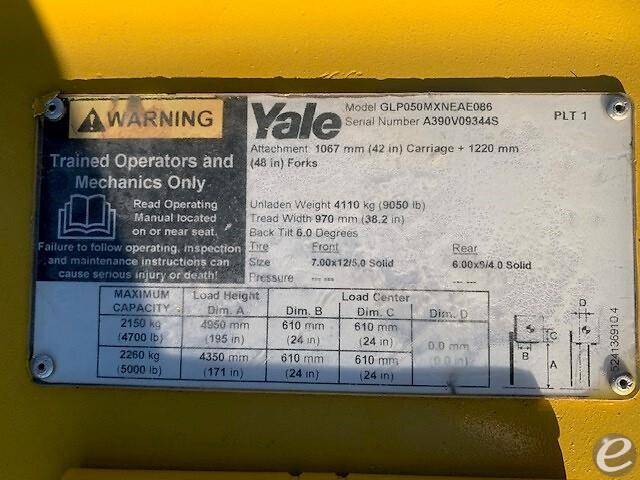 2018 Yale GP050MX LP Gas Forklift - 123Forklift
