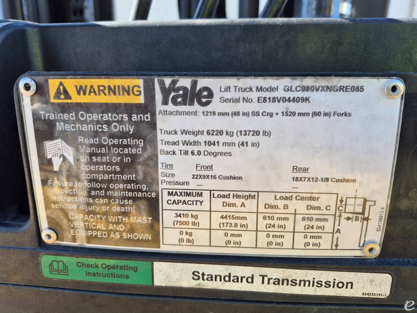 2012 Yale GLC080VX