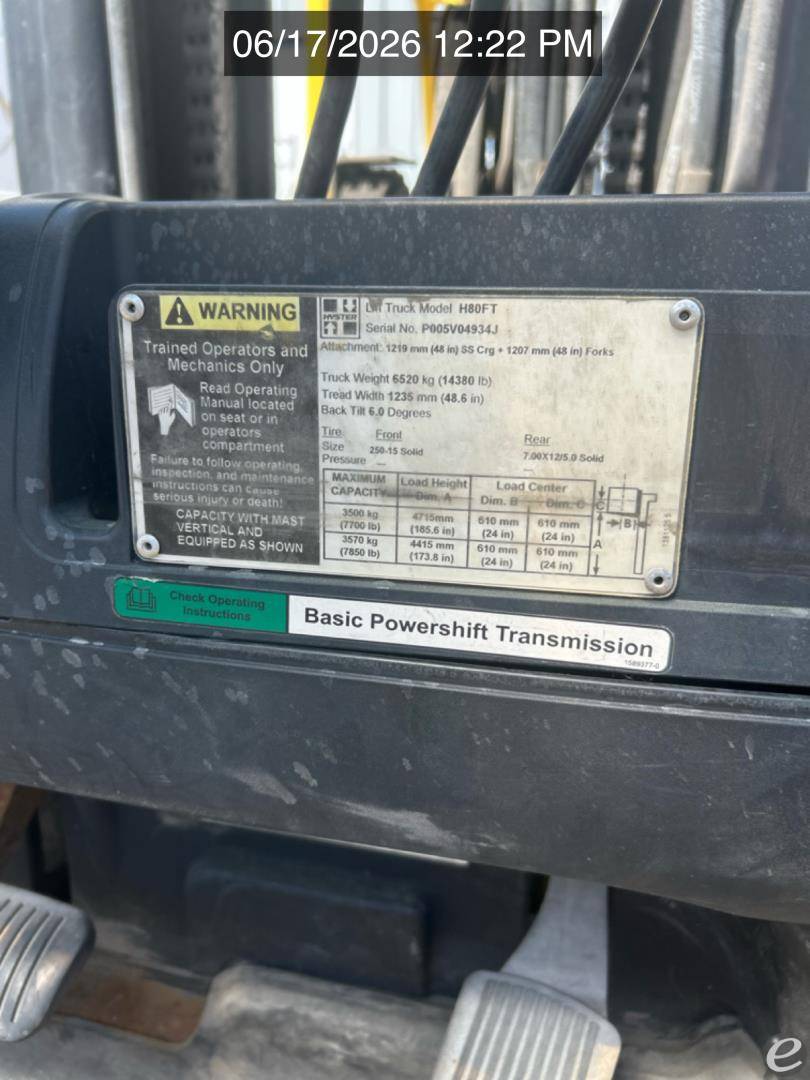 2011 Hyster H80FT