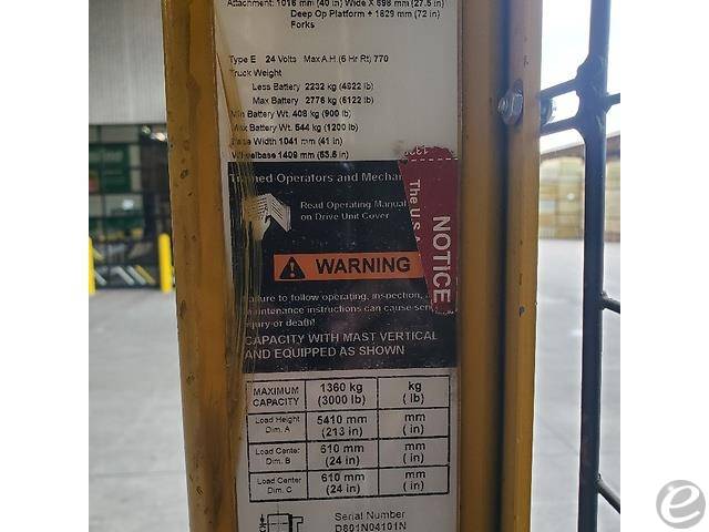 2015 Yale OS030EF Electric Order Picker - 123Forklift