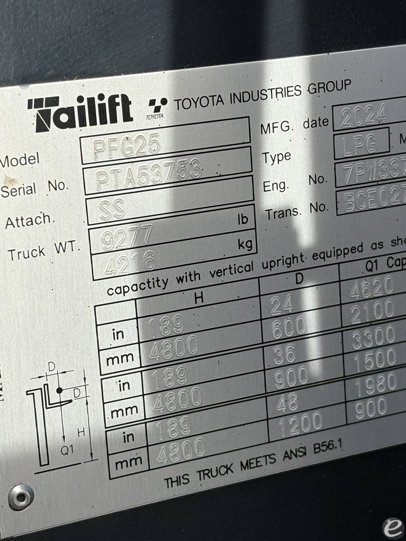 2025 Tailift PFG25