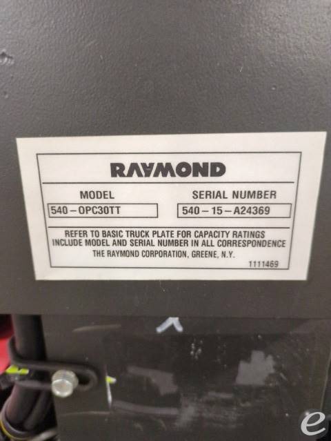 2015 Raymond 540-OPC30TT