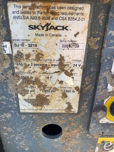 2013 Skyjack SJ-3219 Electric Scissor Lift - 123Forklift