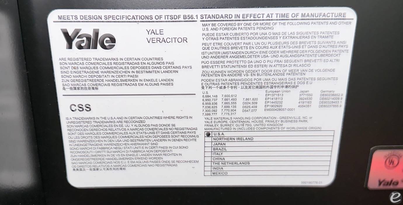 2023 Yale Yale NDR030DCNS24TE101