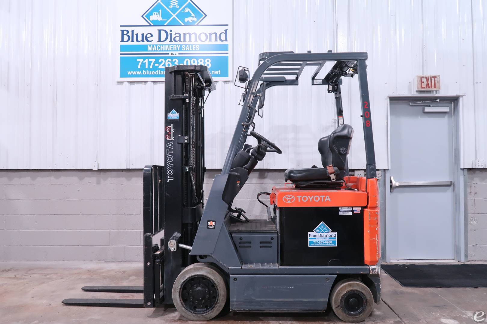 2016 Toyota 7FBCU18 Electric Forklift - 123Forklift