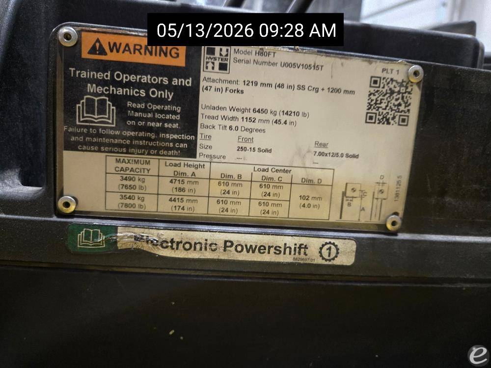2019 Hyster H80FT