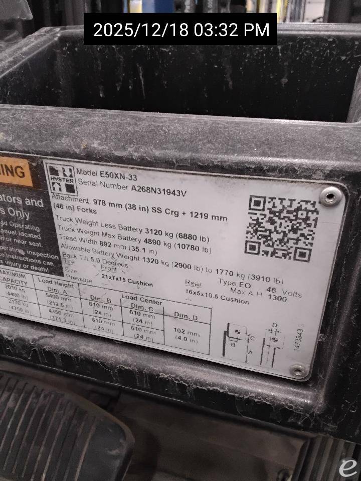 2021 Hyster E50XN