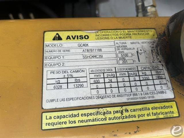  Cat                                       GC40K LP Gas Forklift - 123Forklift