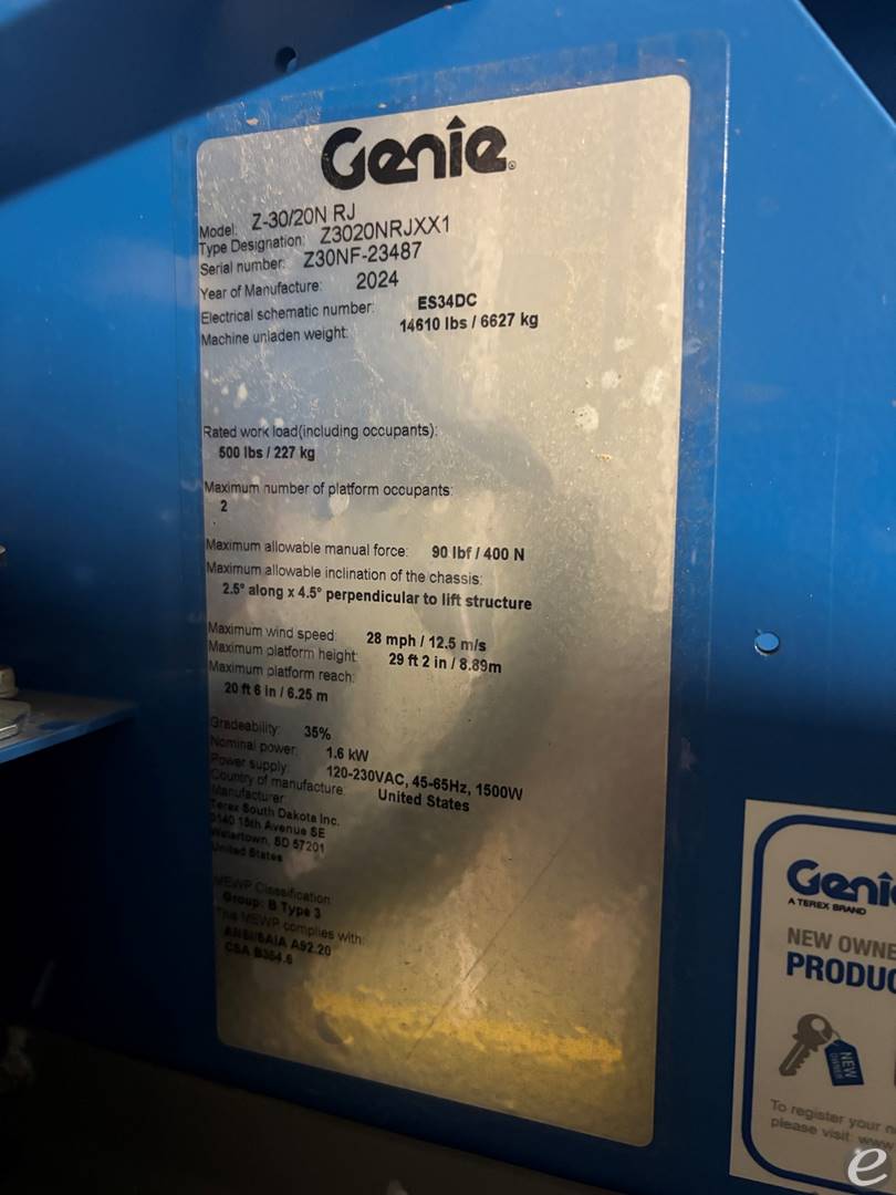 2024 Genie Z-30/20N RJ