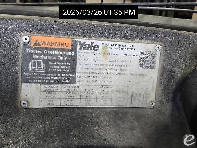 2018 Yale NR045EB