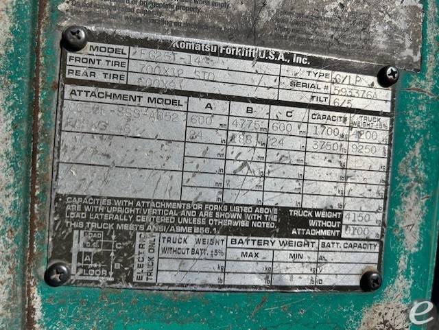 2006 Komatsu FG25T-14