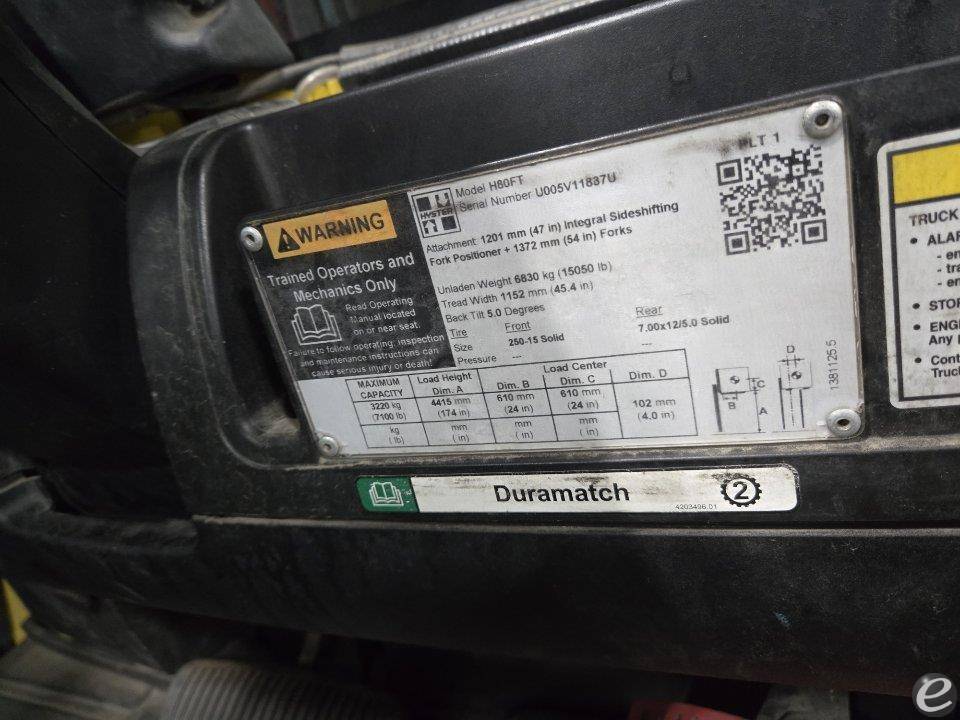 2020 Hyster H80FT