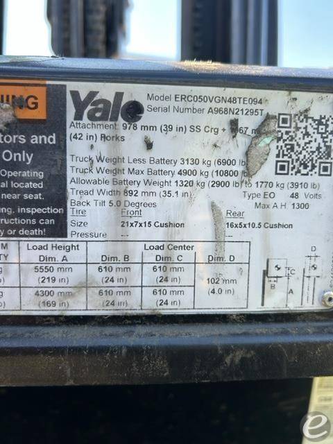 2019 Yale ERC050VG