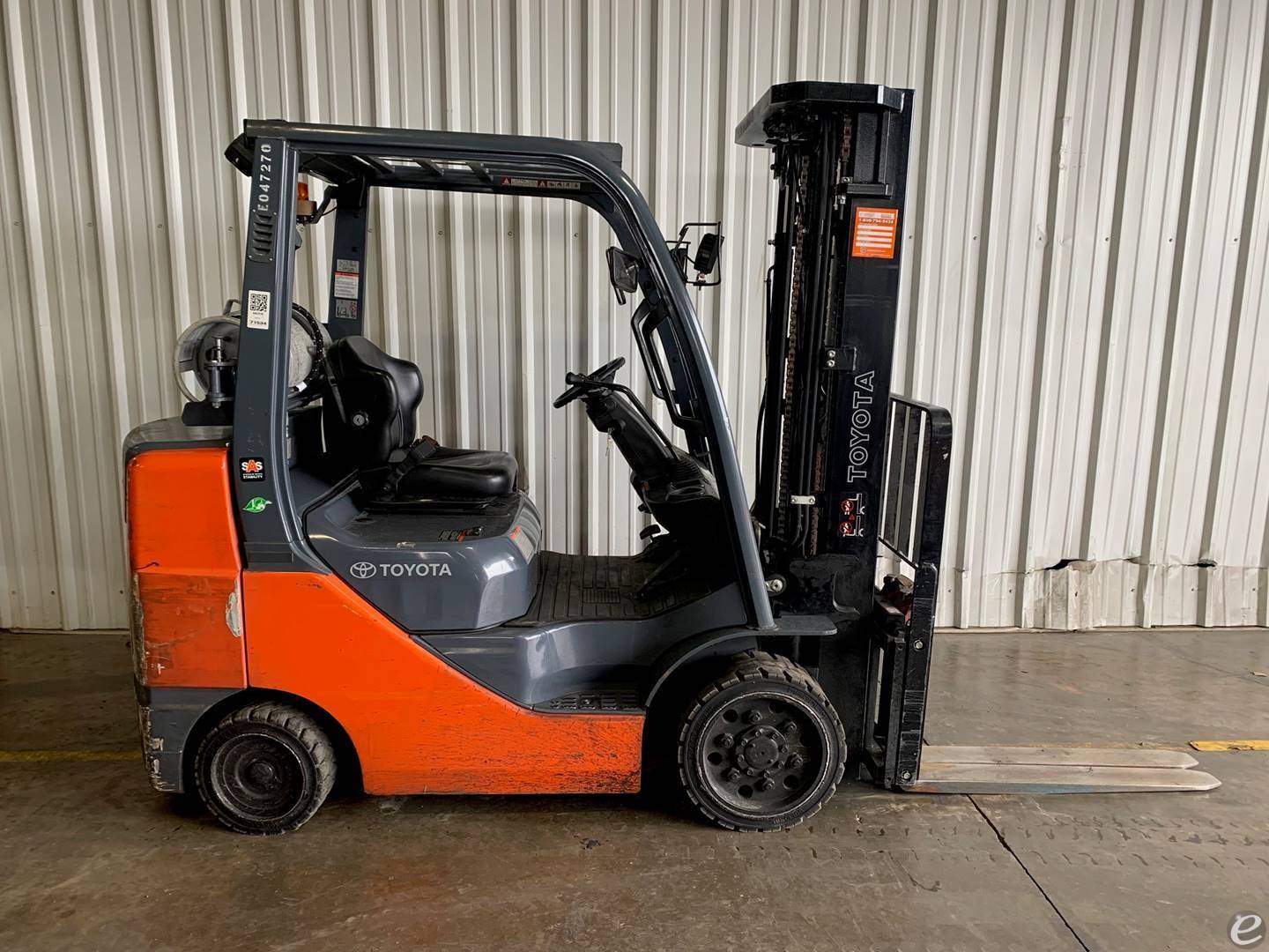 2018 Toyota 8FGCU30 LP Gas Forklift...