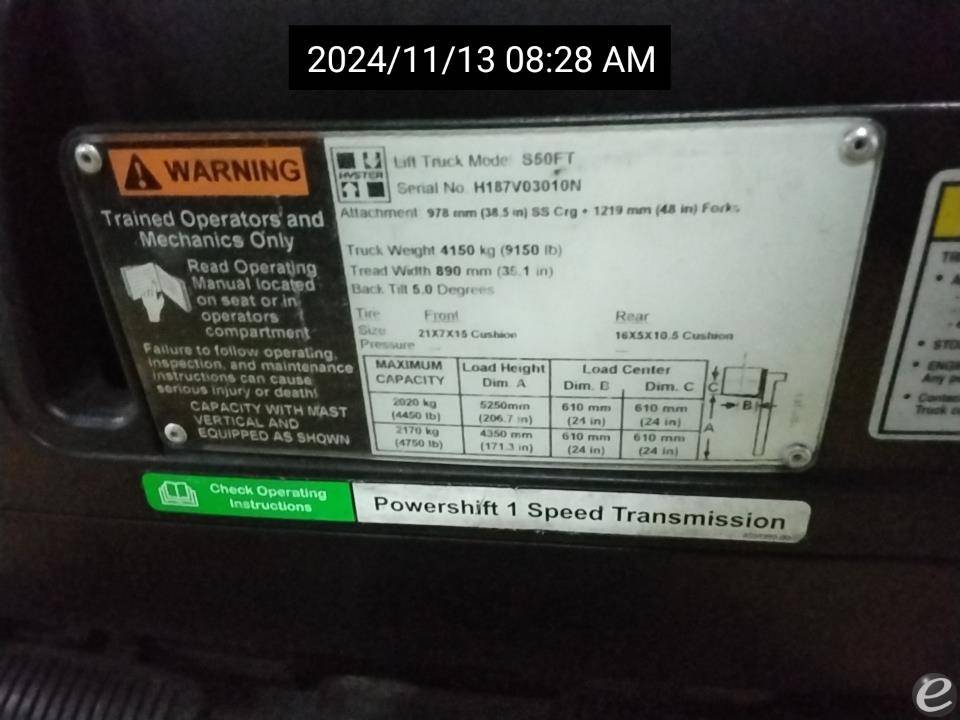 2015 Hyster S50FT