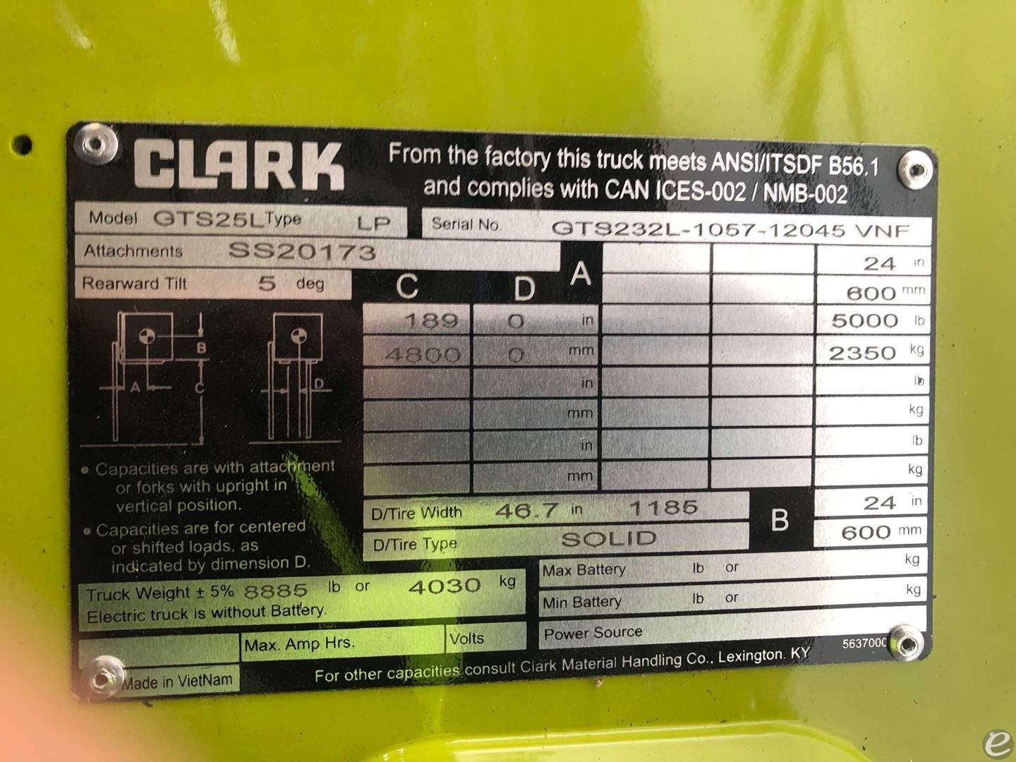2023 Clark GTS25