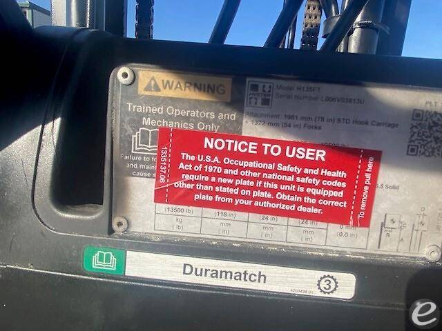 2020 Hyster H135FT Diesel Forklift - 123Forklift