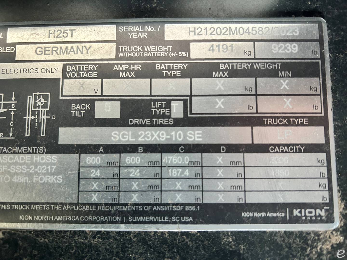 2023 Linde H25T
