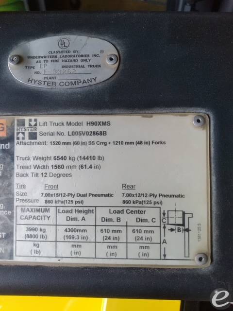 2004 Hyster X90XMS